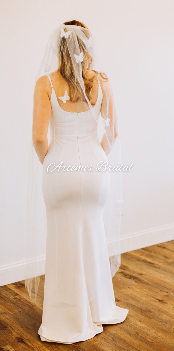 Jasmine Butterfly  Veil