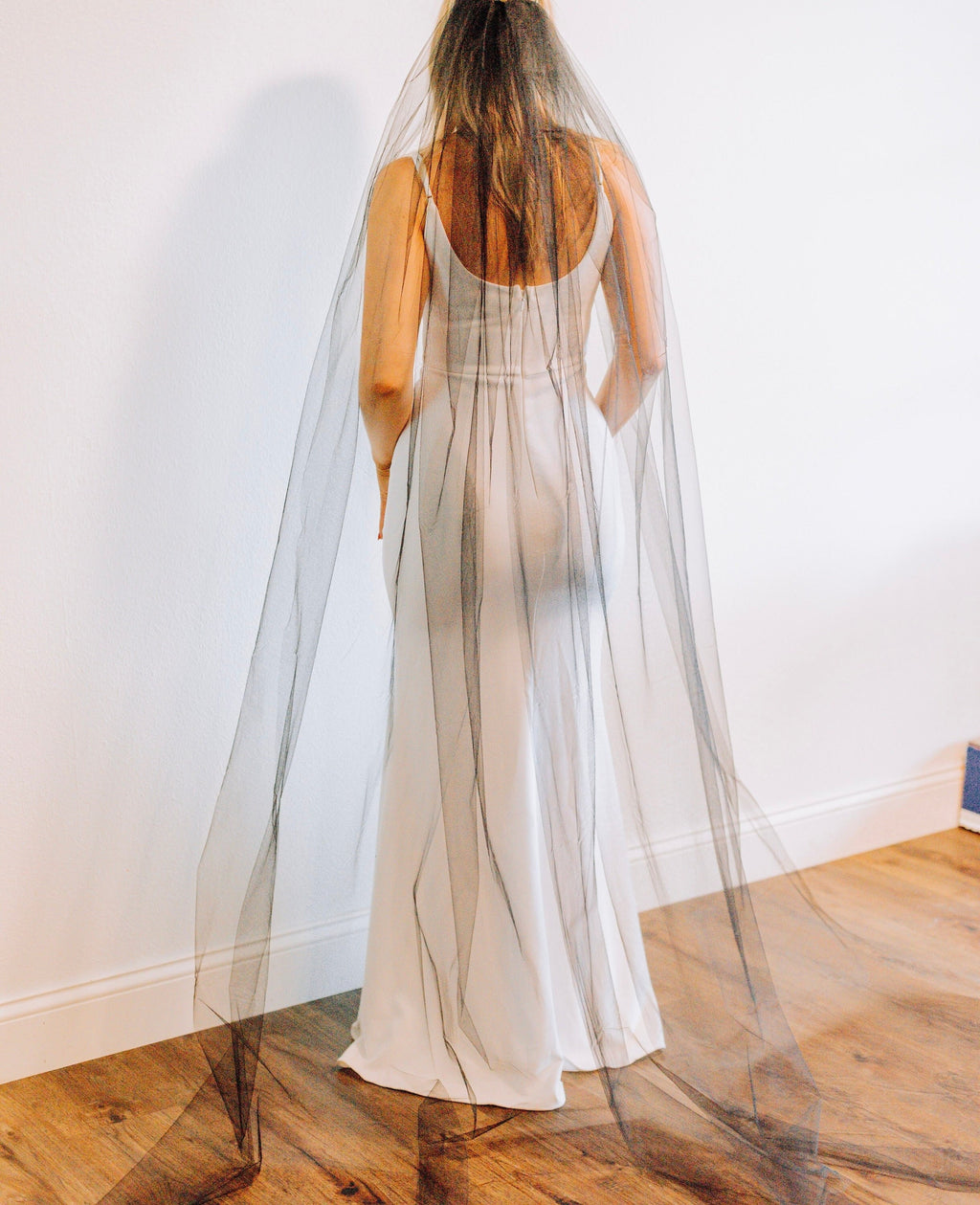 Black Tulle Veil