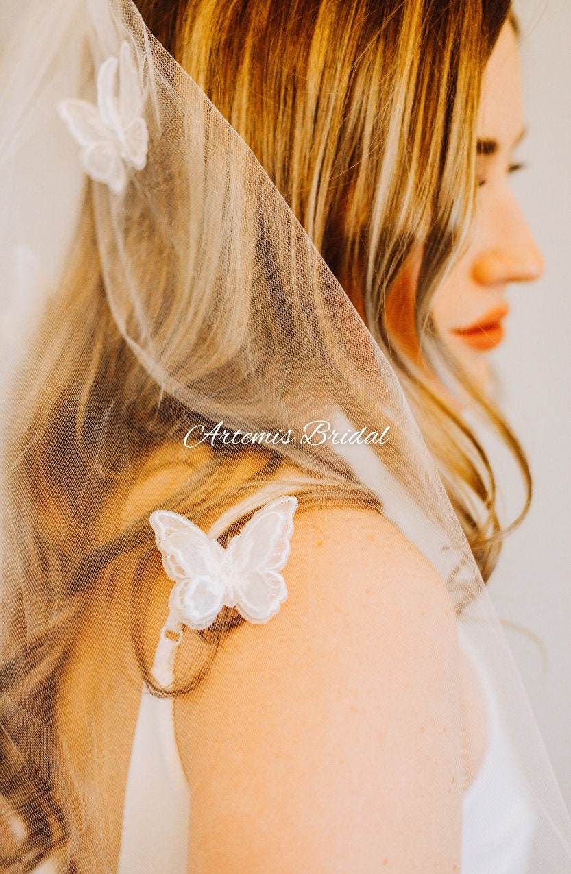 Jasmine Butterfly  Veil