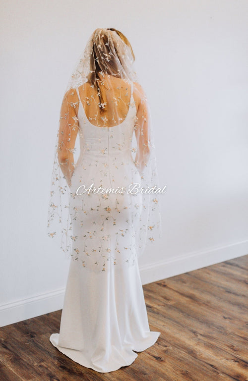 Adeline Floral Veil
