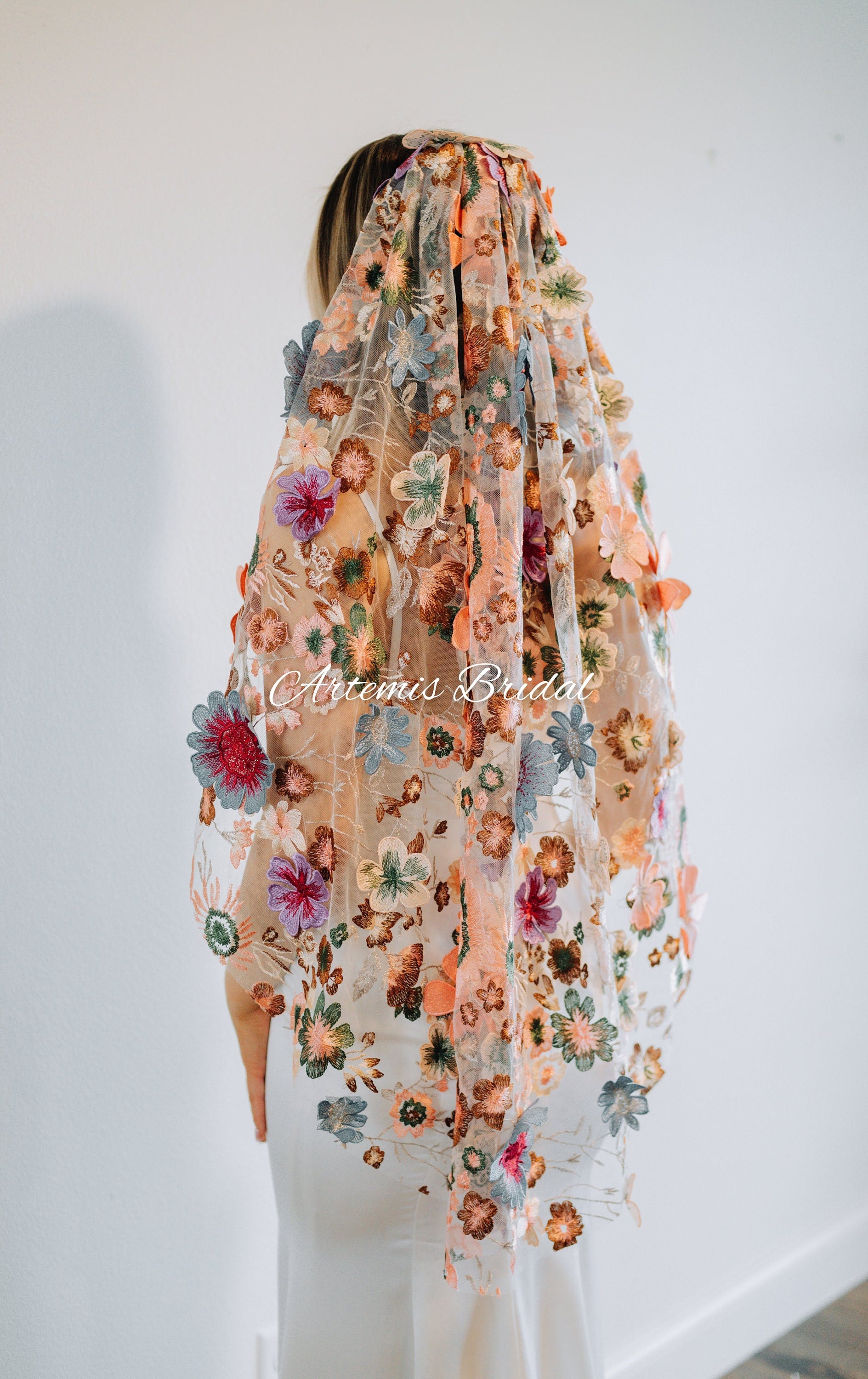 Gabrielle 3D Floral Veil
