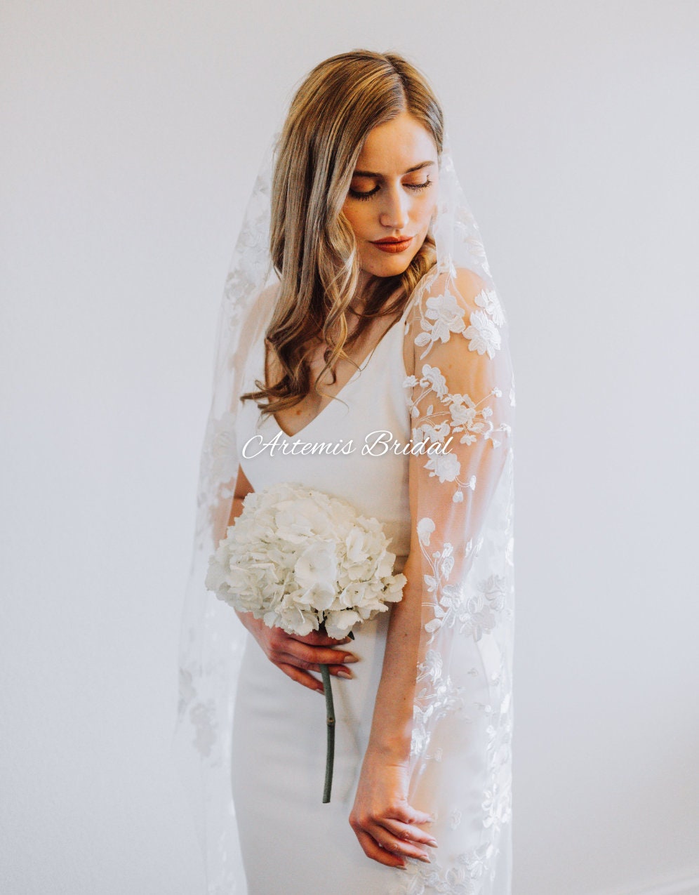 Kathleen Floral Veil