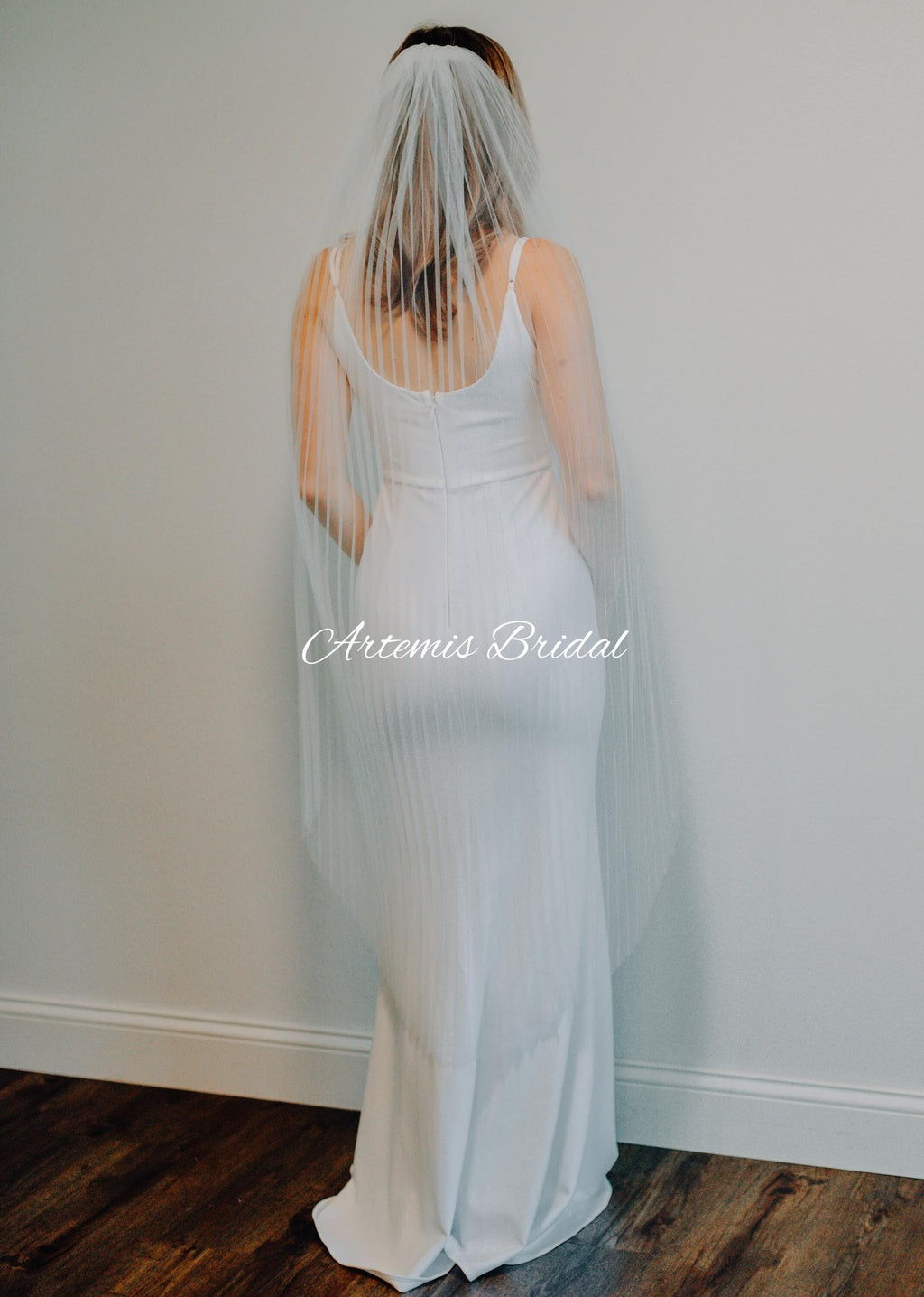 Alexandria Wide Pleated Veil