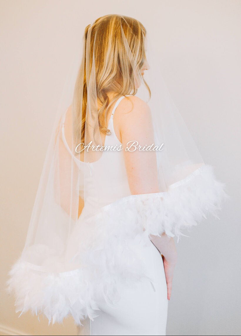 Chloe Feather Veil