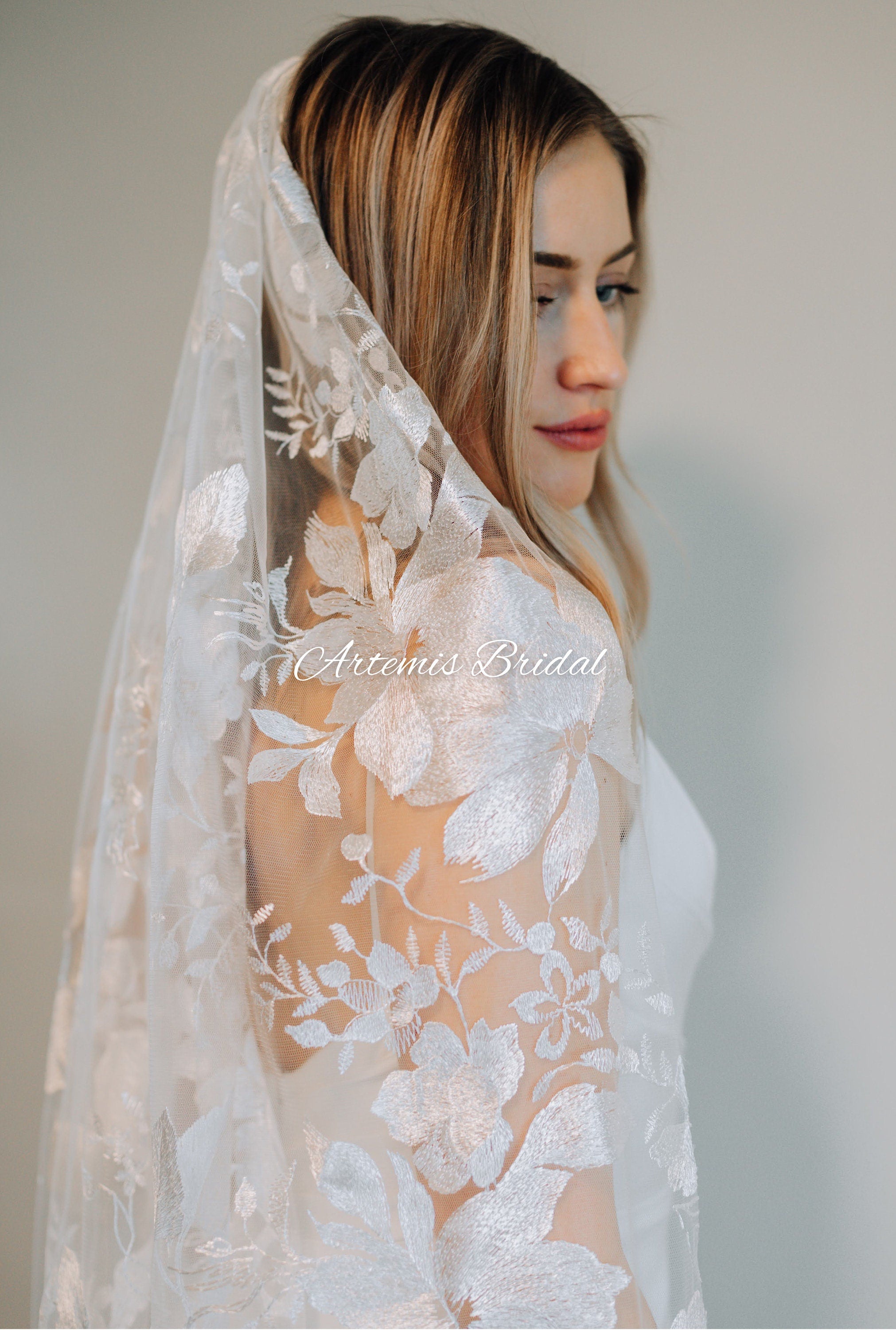 Blair Floral Veil