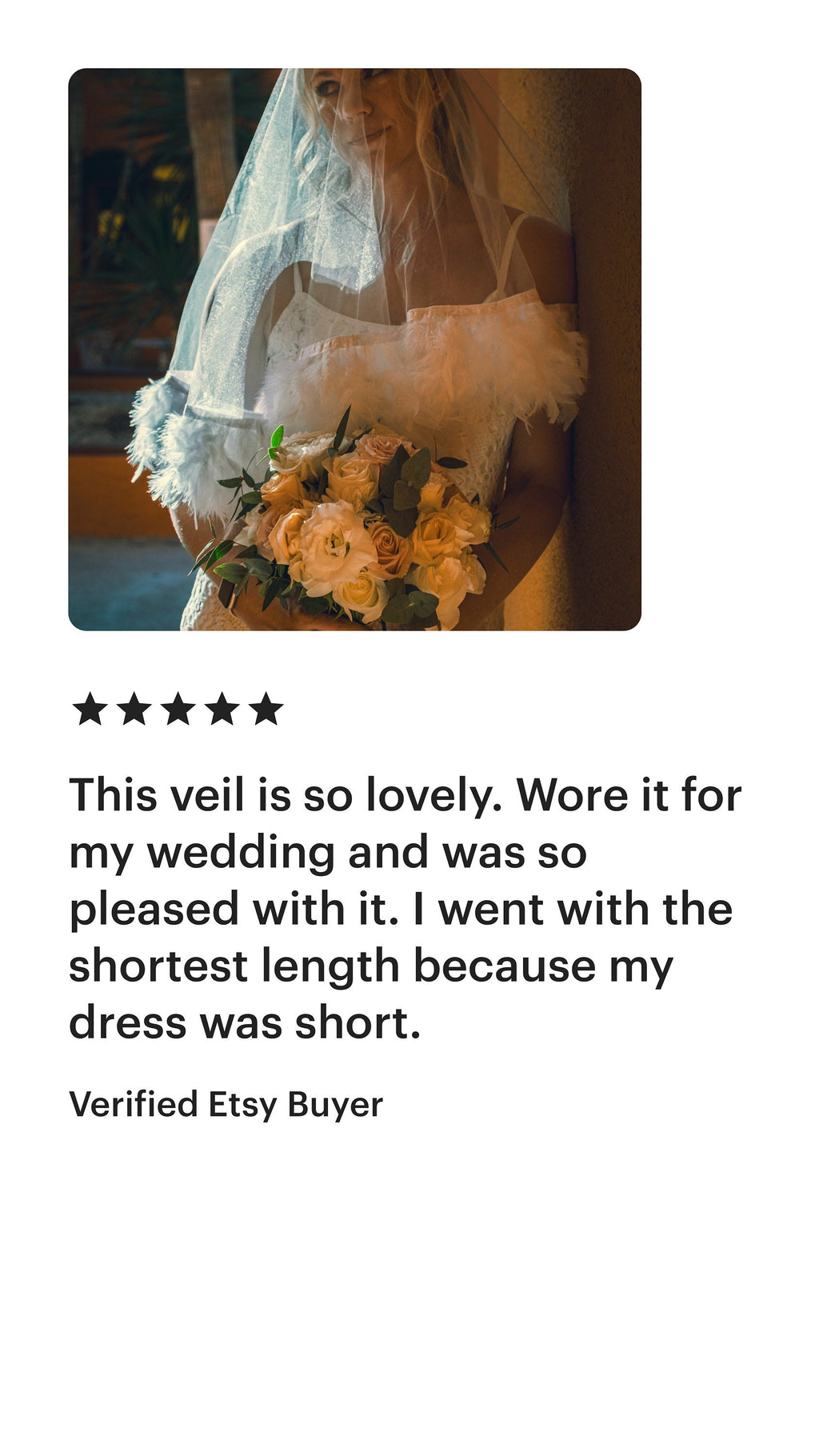 Chloe Feather Veil