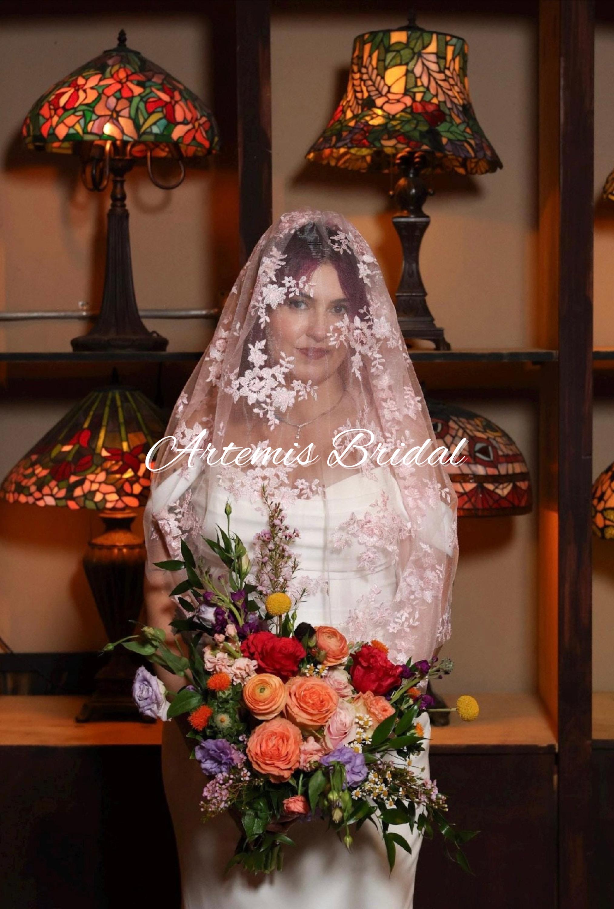 Inez Blush Veil