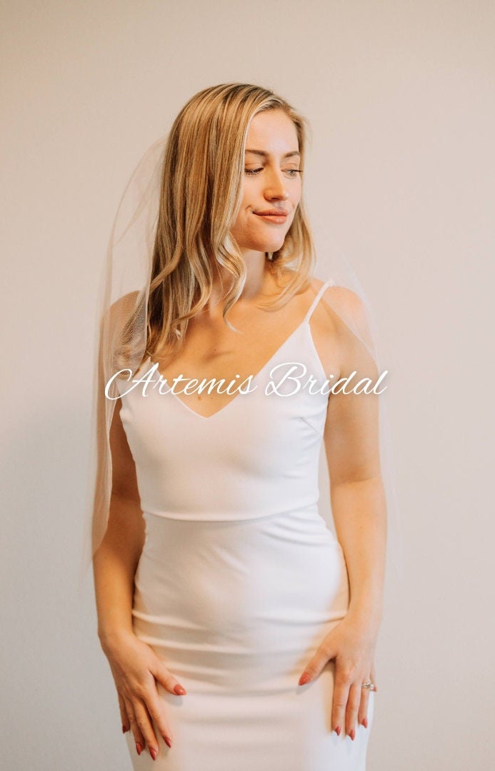 Blush Tulle Wedding Veil