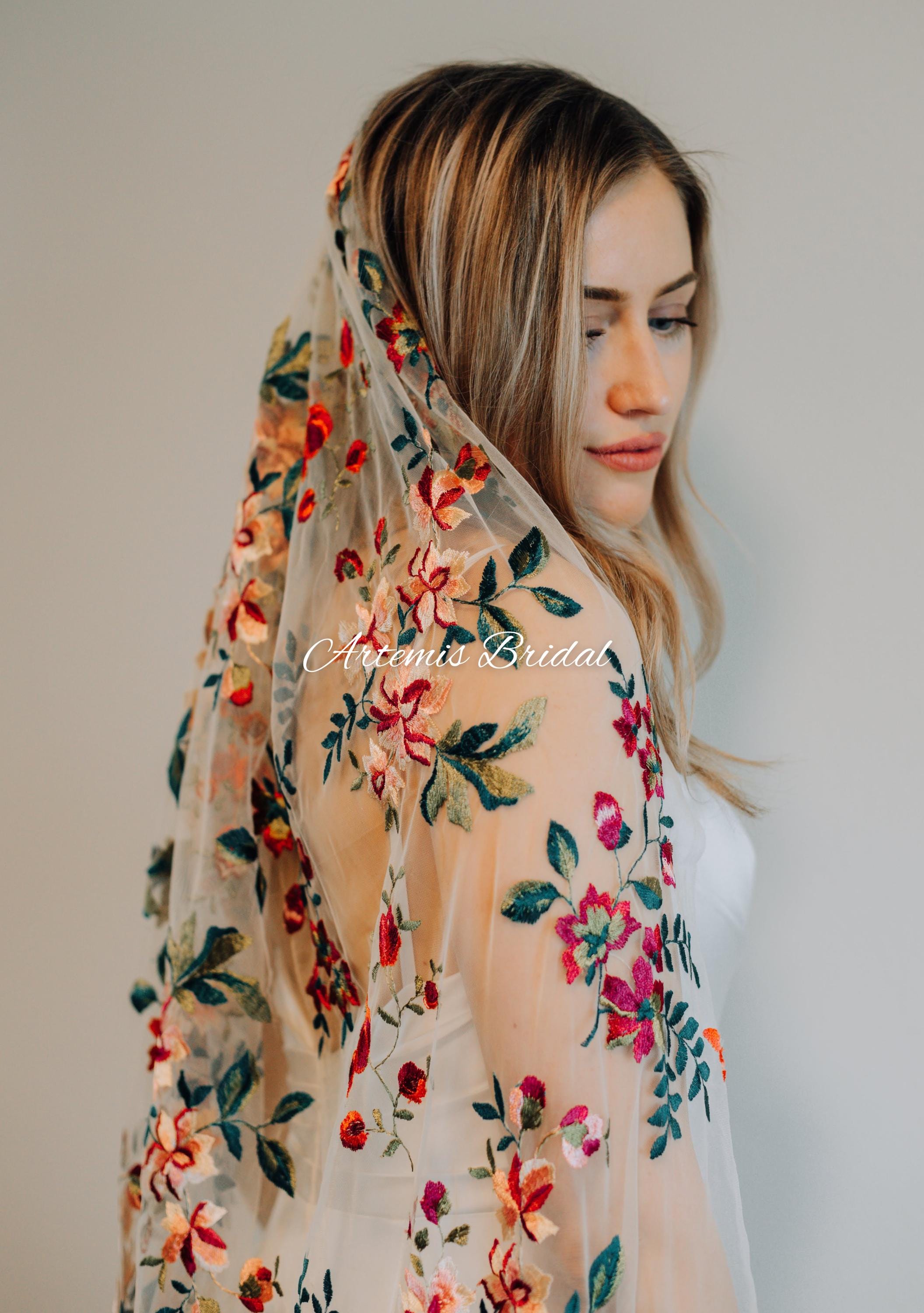 Rachel Floral Veil