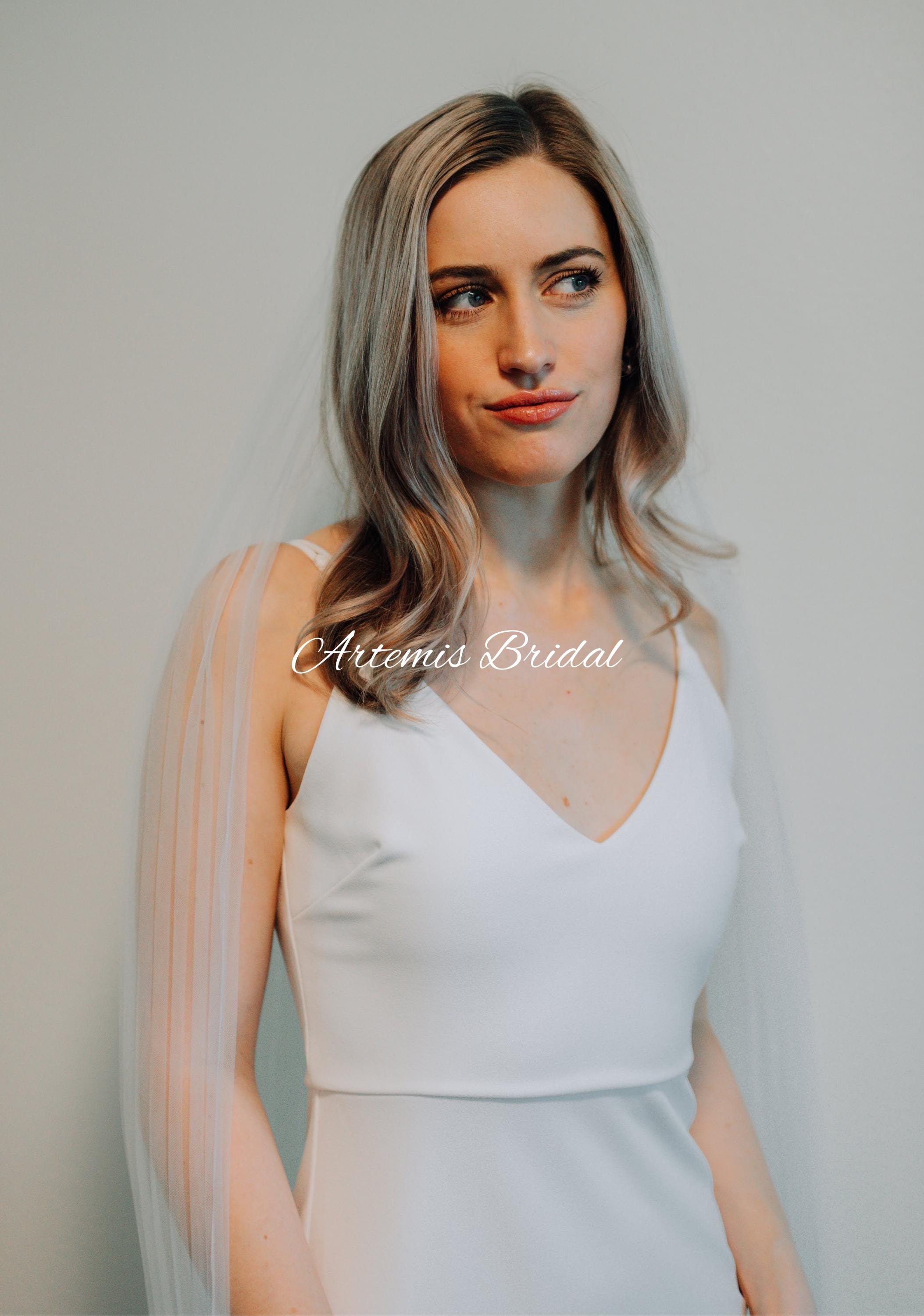 Alexandria Wide Pleated Veil