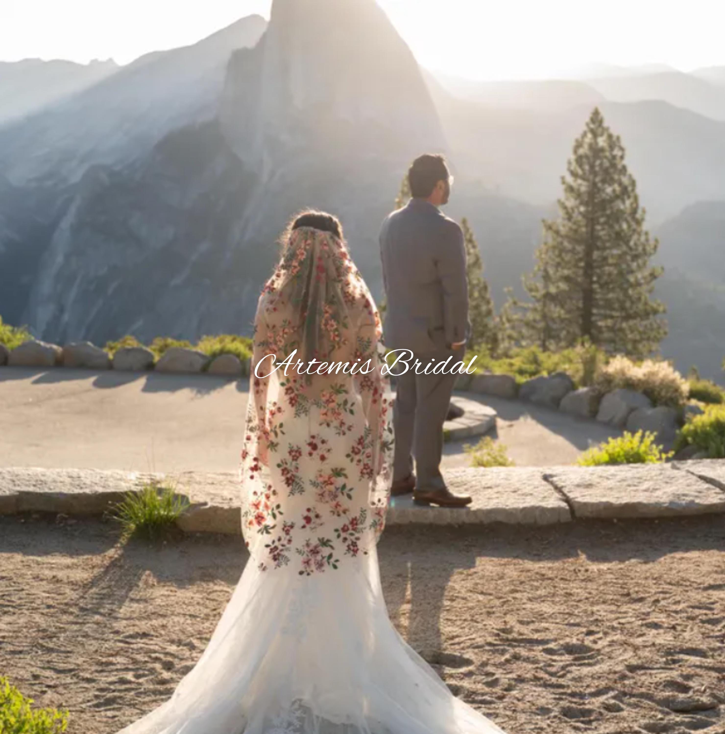 Rachel Floral Veil