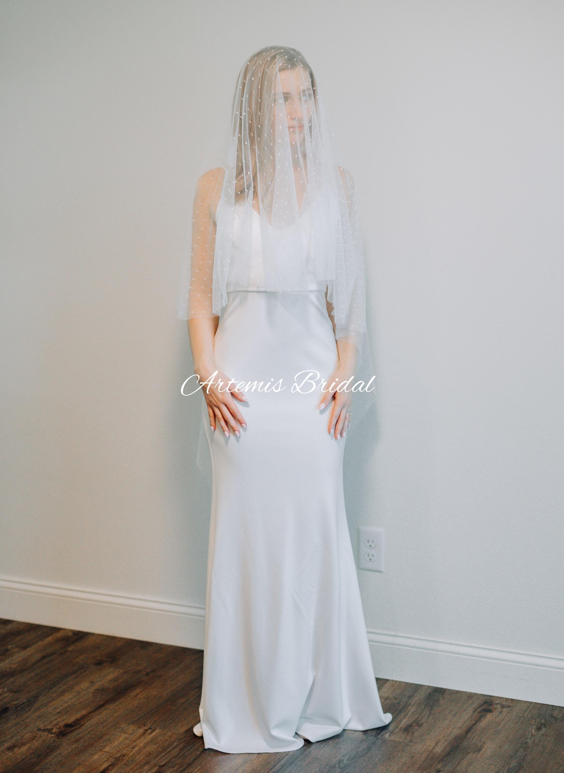 Poppy Polka Dot Veil with Blusher