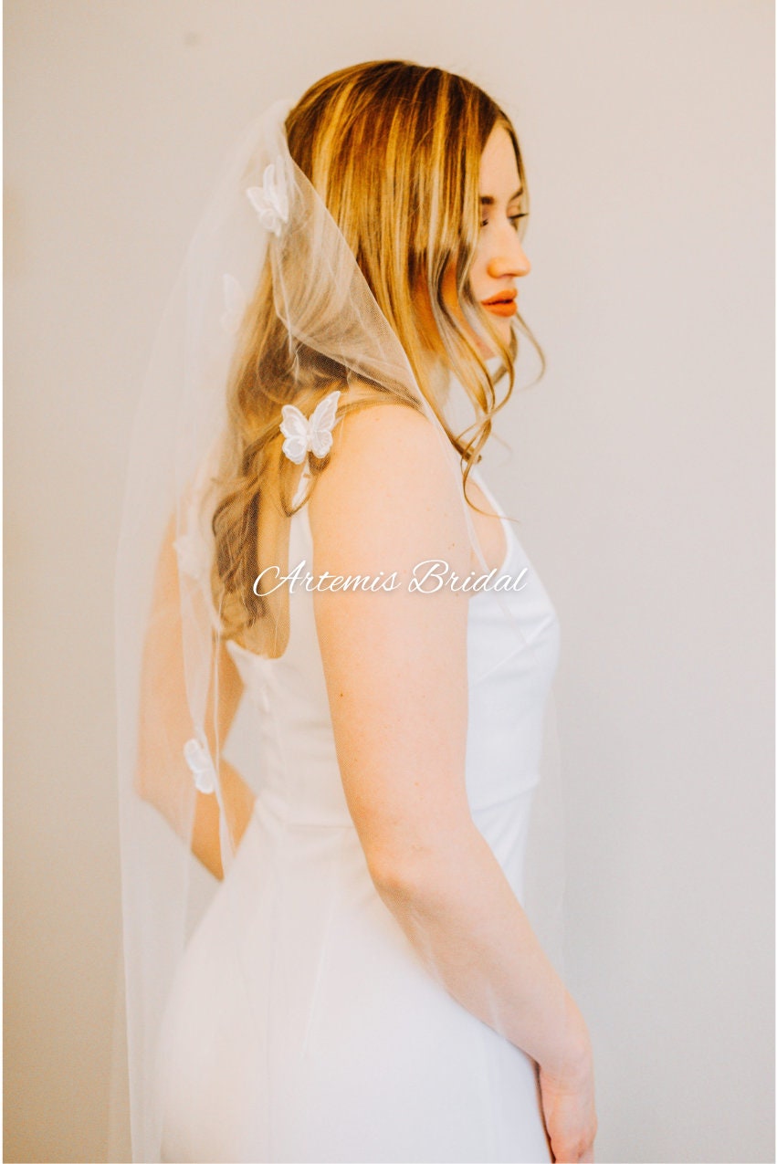 Jasmine Butterfly  Veil