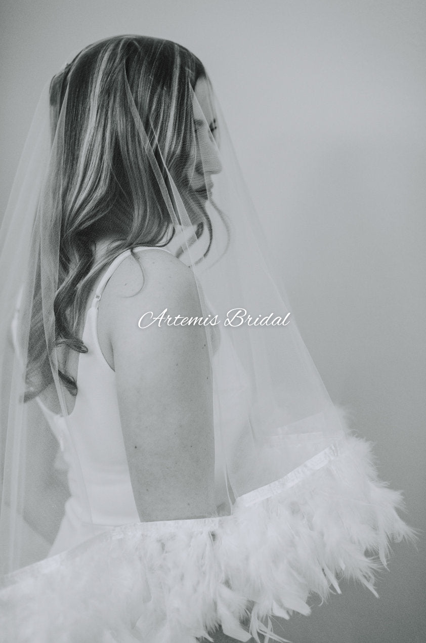 Chloe Feather Veil
