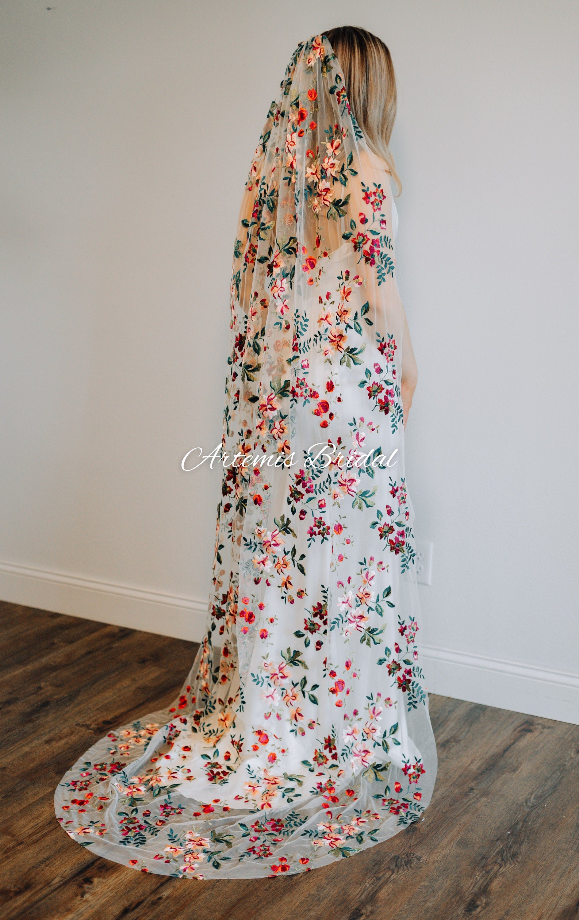 Rachel Floral Veil