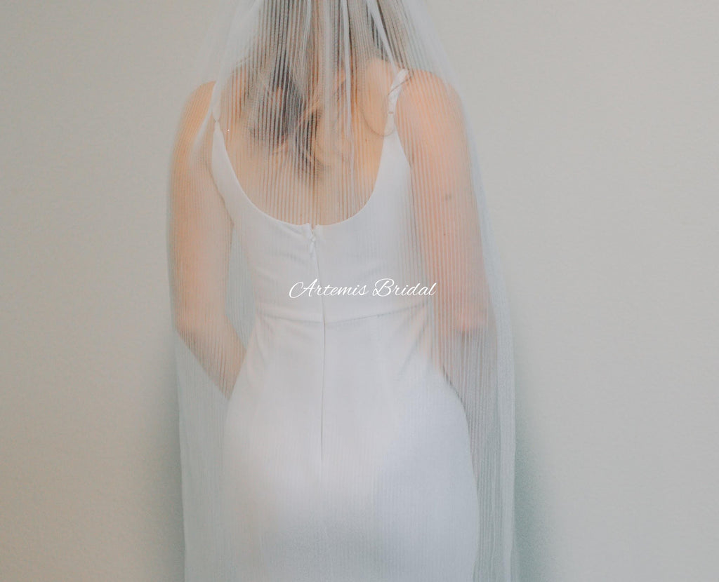 Alexandria - Small Pleated Veil