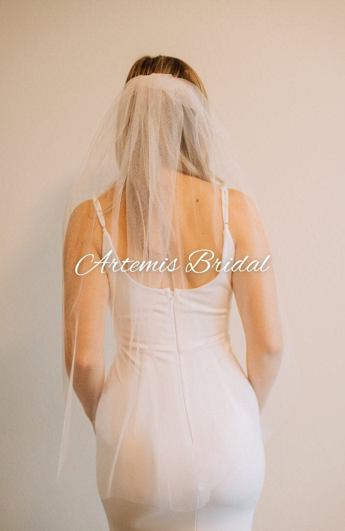 Blush Tulle Wedding Veil