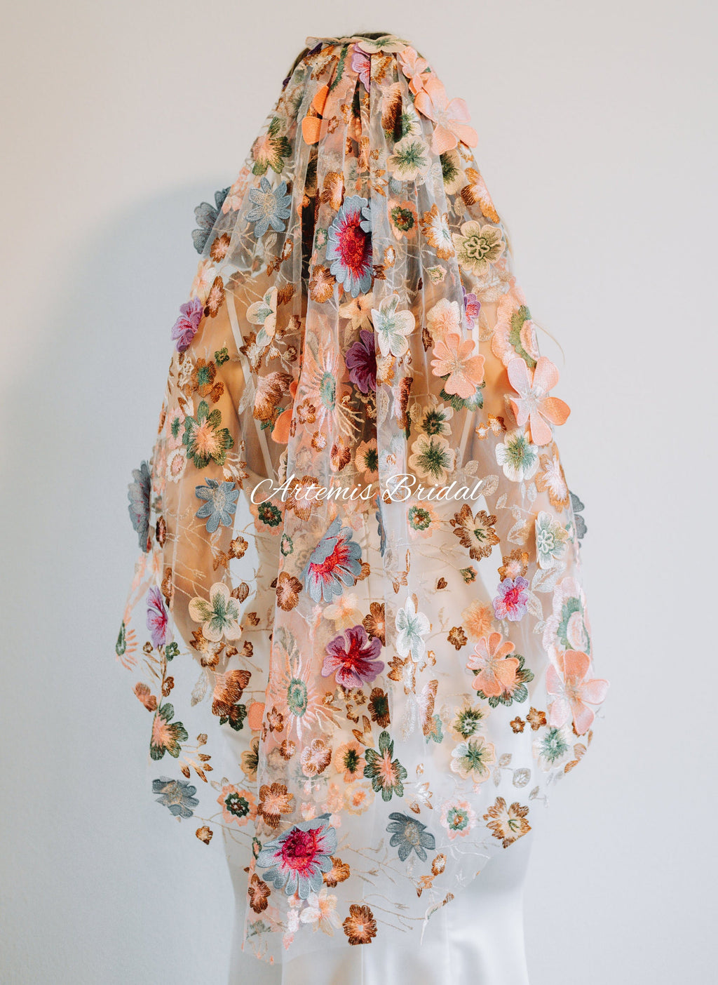 Gabrielle 3D Floral Veil