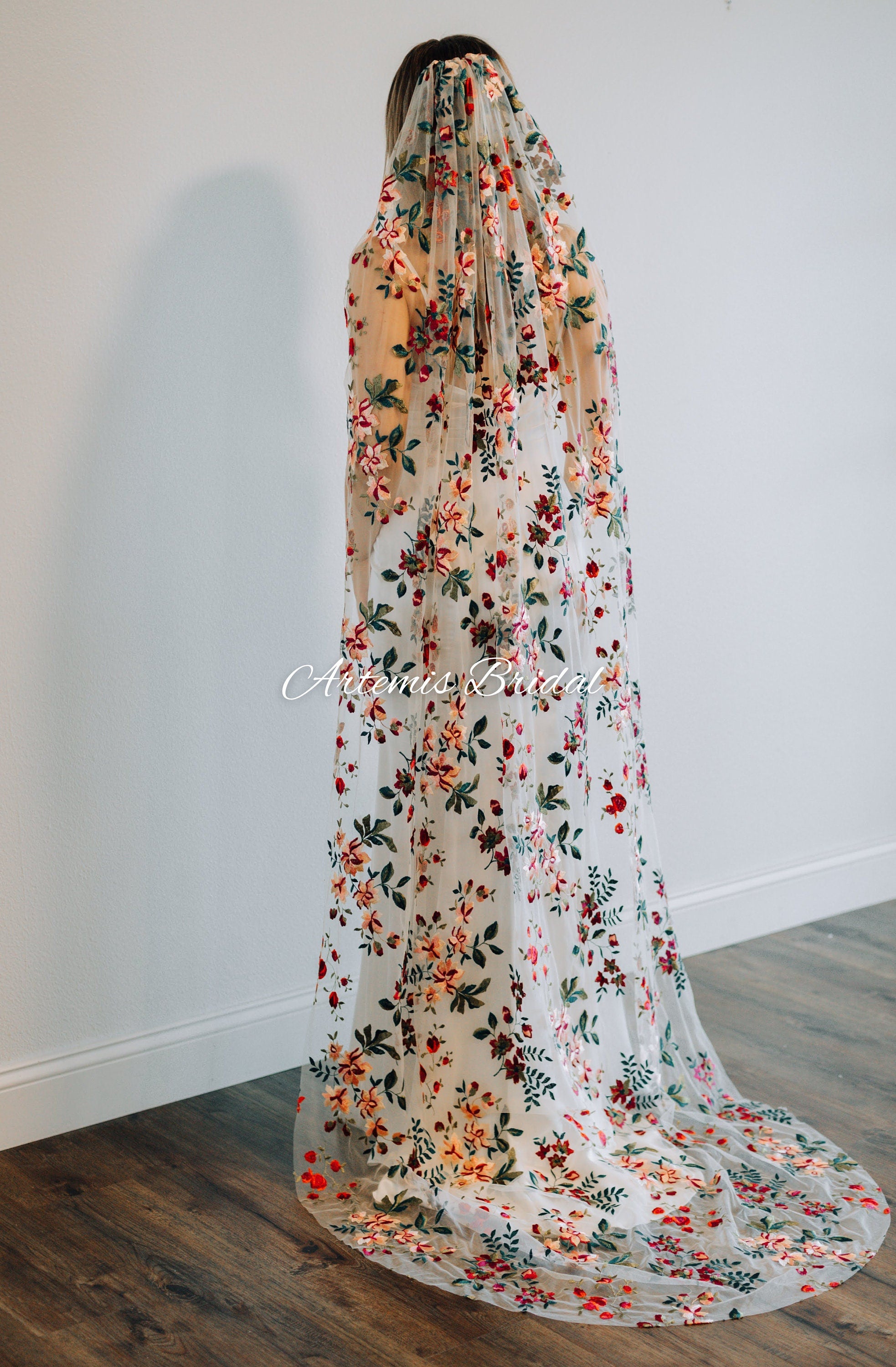 Rachel Floral Veil