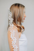 Shelby Lace Trim Veil