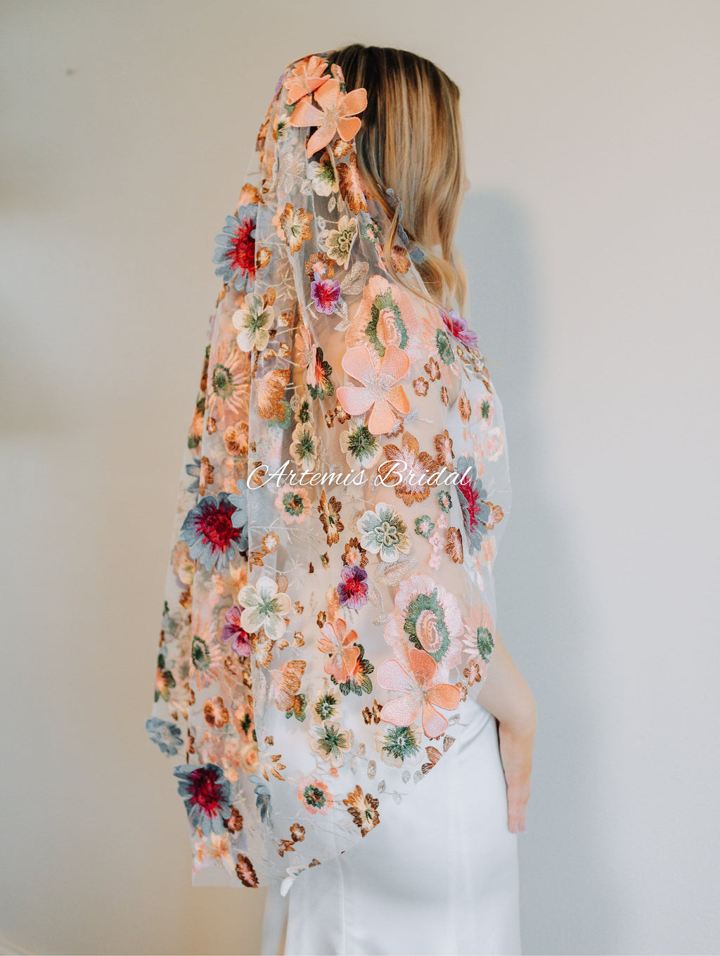 Gabrielle 3D Floral Veil