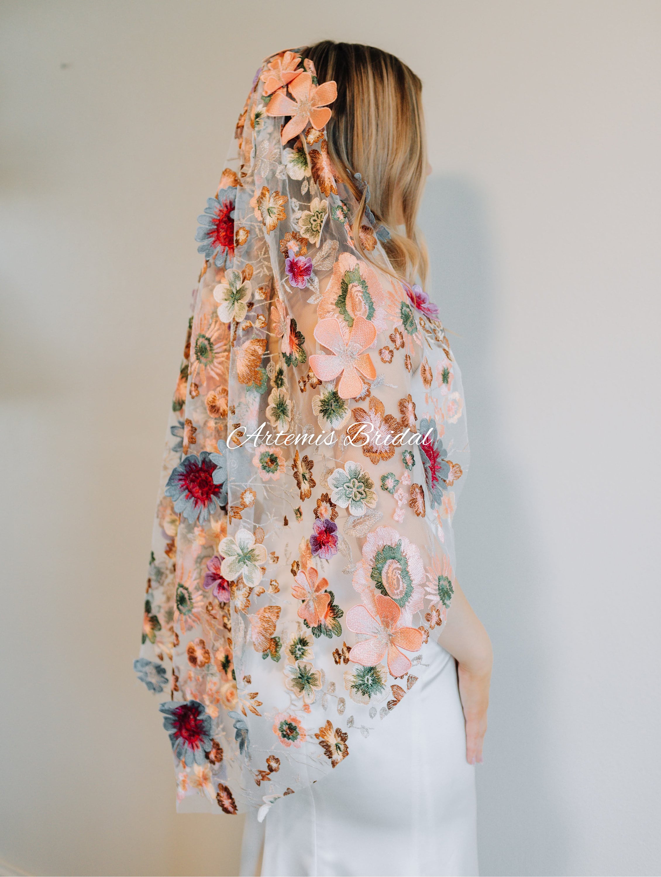 Gabrielle 3D Floral Veil