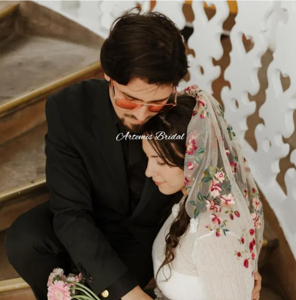 Rachel Floral Veil
