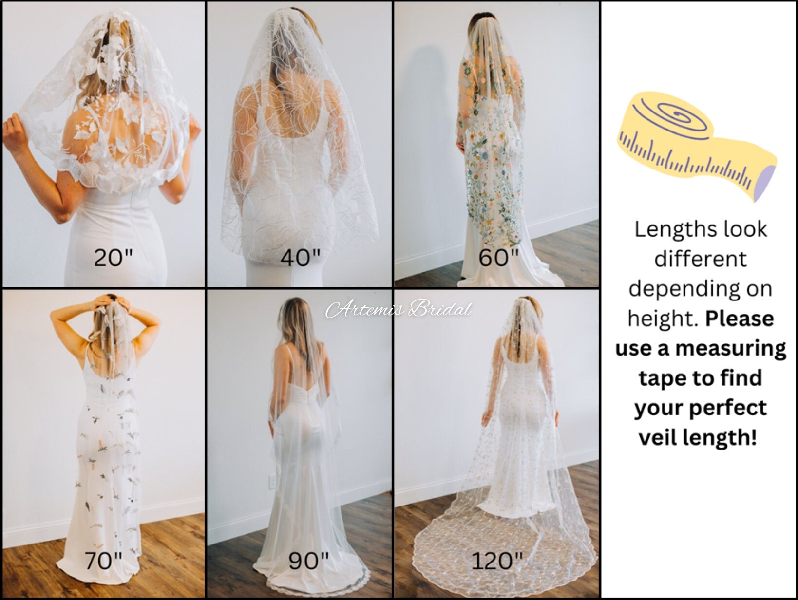 Kathleen Floral Veil