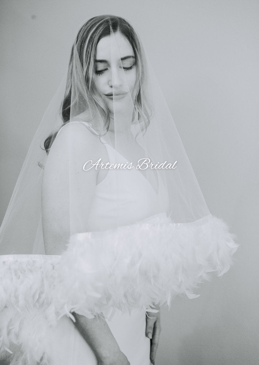 Chloe Feather Veil