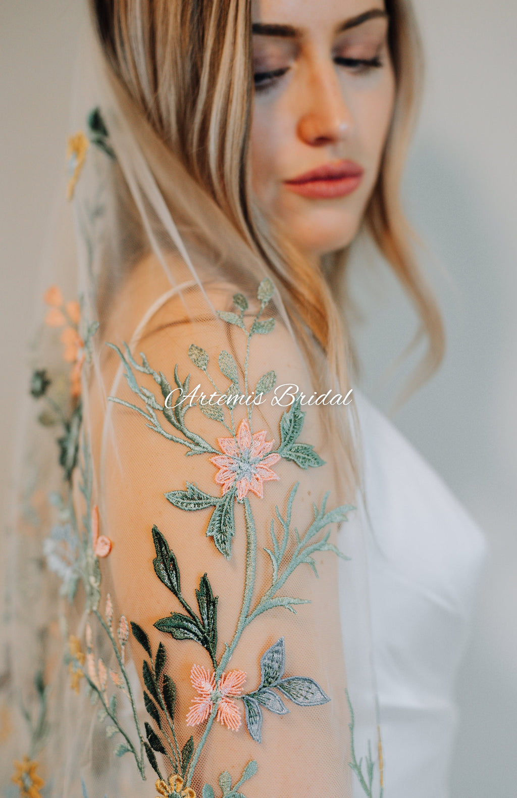 Maria Floral Veil