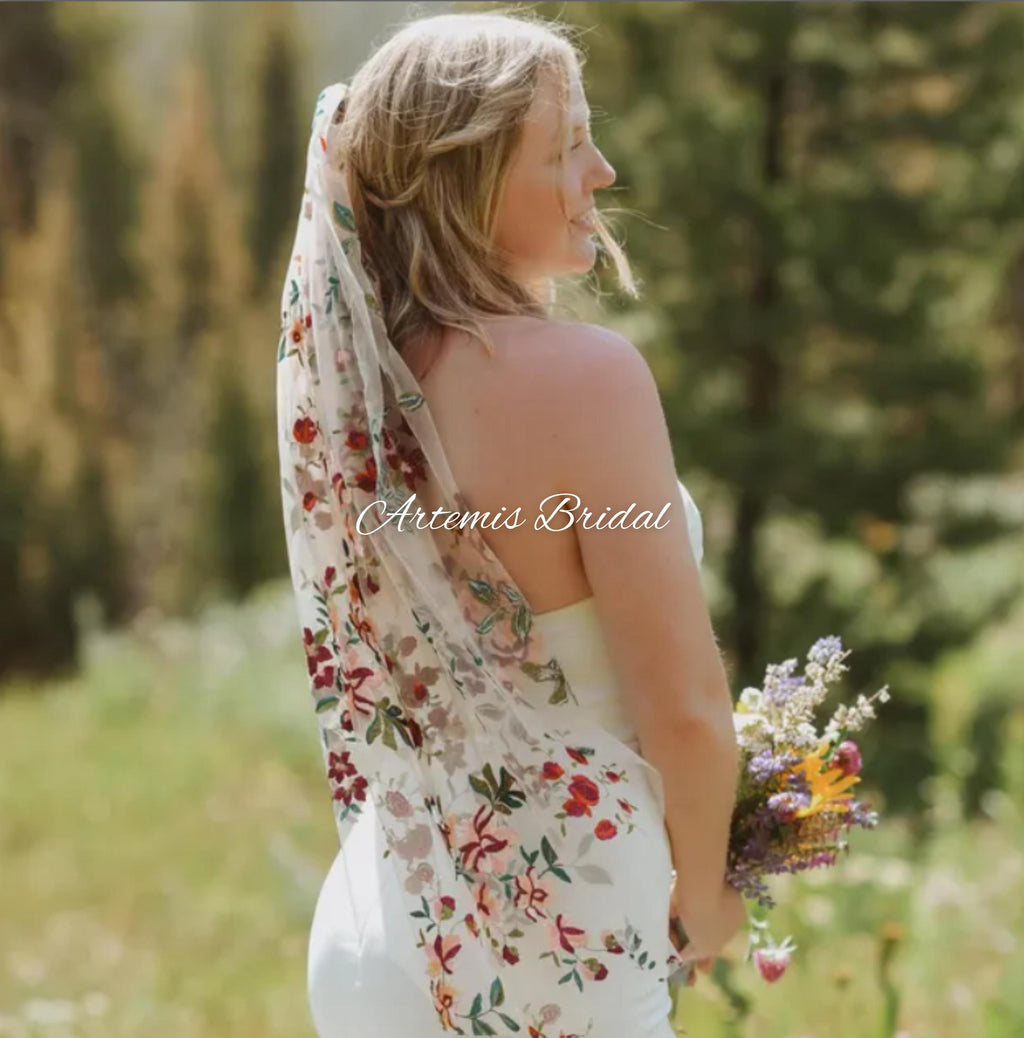 Rachel Floral Veil