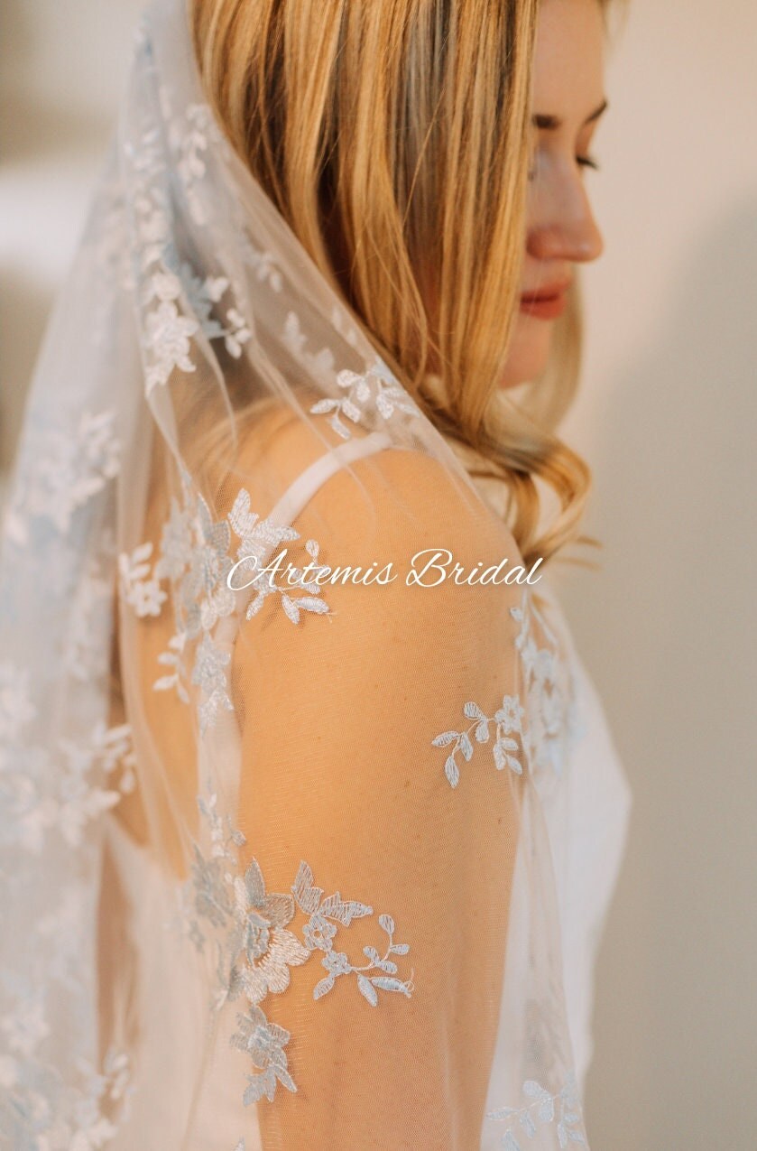 Inez Light Blue Veil