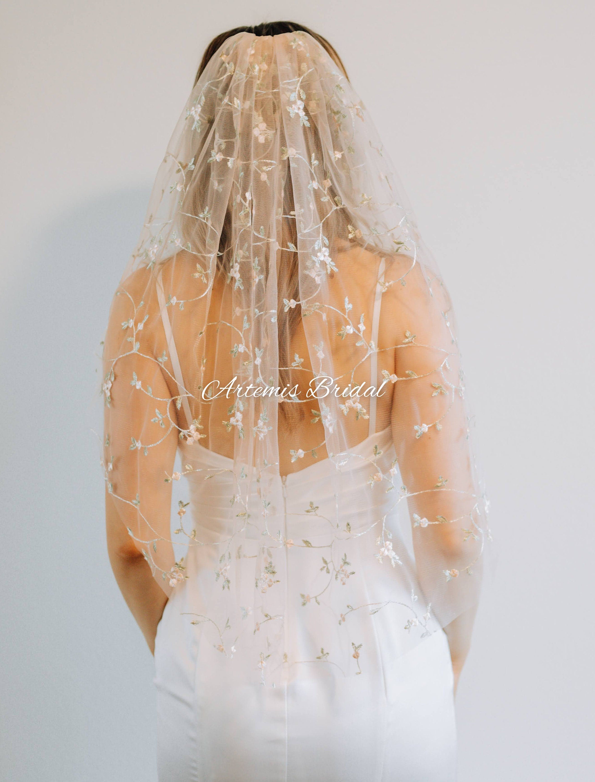 Eloise Floral Veil