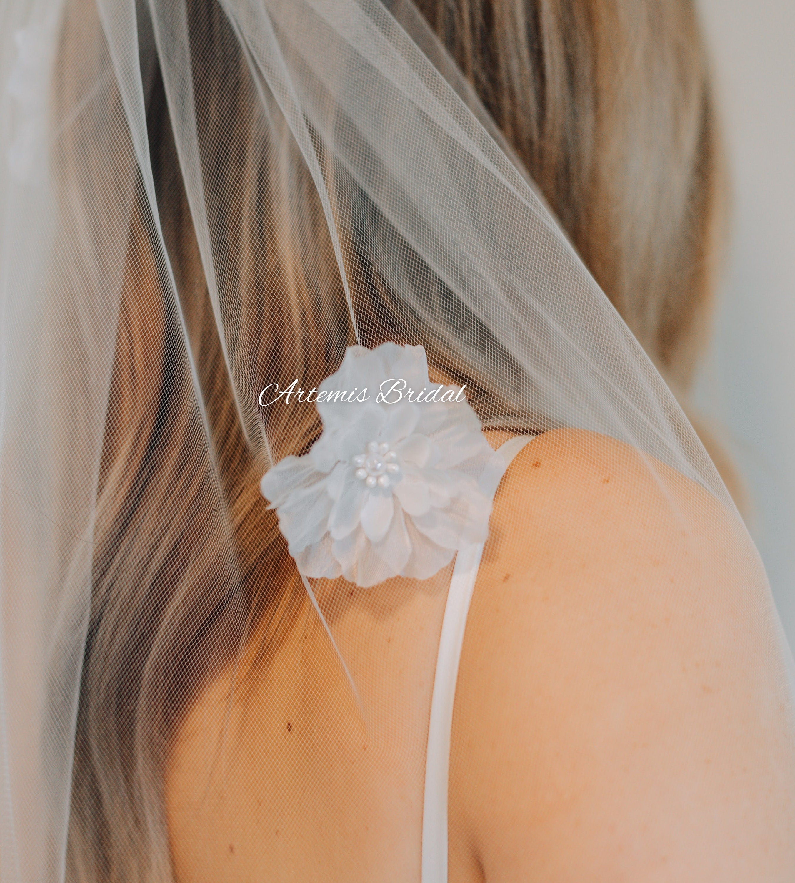 Bridget 3D Floral Veil