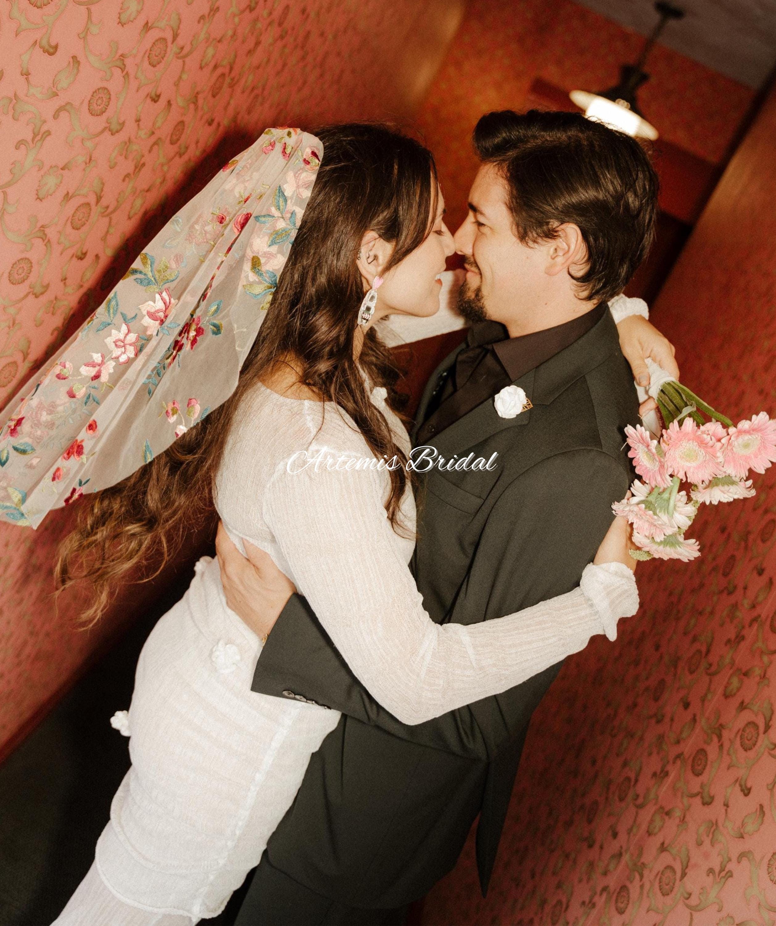 Rachel Floral Veil